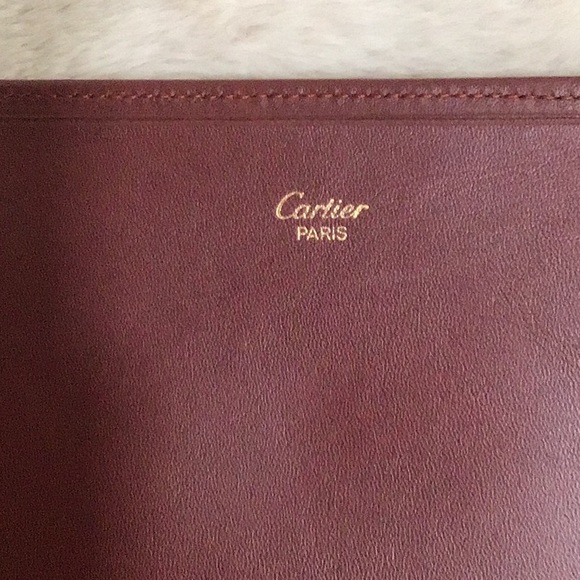 CARTIER Vintage Flap Kiss Lock Bifold Long Wallet Excellent Condition - Picture 10 of 16
